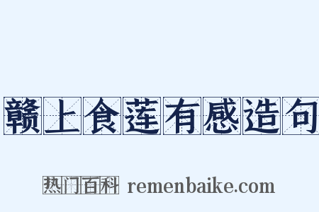 赣上食莲有感造句是什么意思的图片